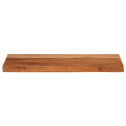 Dessus de table 40x20x2,5 cm rectangulaire bois massif d'acacia 560363560363