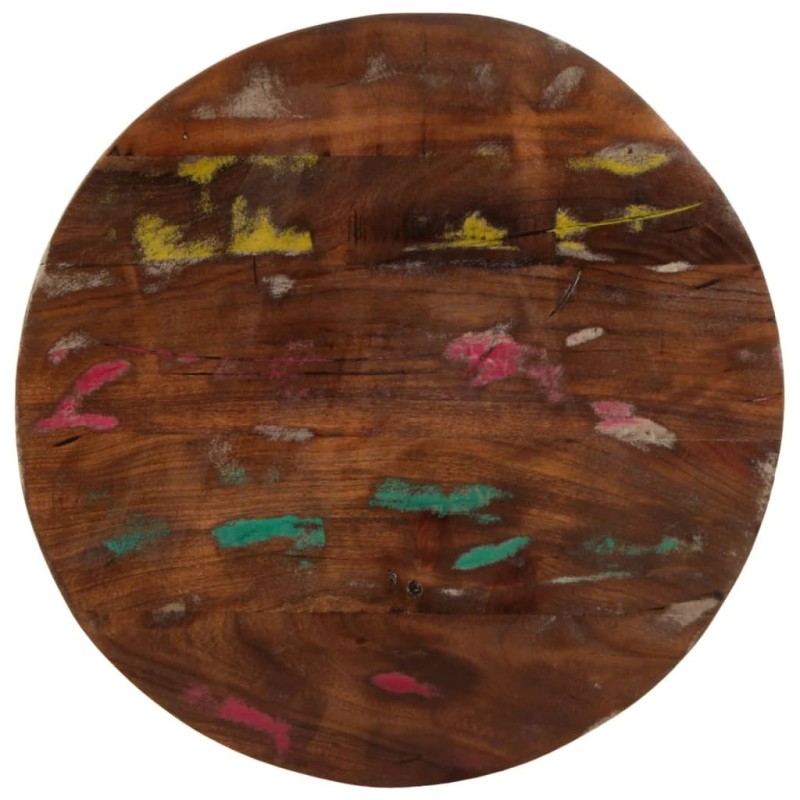 Dessus de table Ø 50x3,8 cm rond bois massif de récupération 560375560375