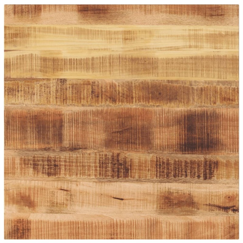 Dessus de table 80x80x3,8 cm carré bois massif de manguier brut 560484560484