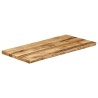 Dessus de table bord vivant 100x60x3,8 cm bois de manguier brut 560489560489
