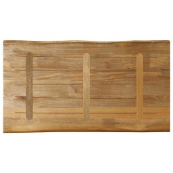 Dessus de table bord vivant 100x60x3,8 cm bois de manguier brut 560489560489