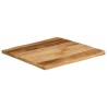 Dessus de table bord vivant 60x60x3,8 cm bois de manguier brut 560490560490