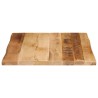 Dessus de table bord vivant 60x60x3,8 cm bois de manguier brut 560490560490