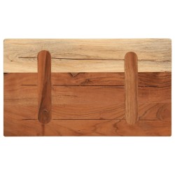 Dessus de table 60x30x3,8 cm rectangulaire bois massif d'acacia 560491560491