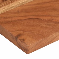 Dessus de table 60x30x3,8 cm rectangulaire bois massif d'acacia 560491560491