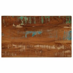 Dessus de table 50x40x2,5 cm rectangulaire bois massif récupéré 560500560500