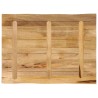 Dessus de table bord vivant 90x60x3,8 cm bois de manguier brut 560504560504