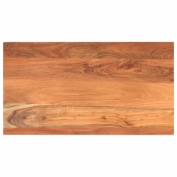 Dessus de table 120x50x3,8cm rectangulaire bois massif d'acacia 560563560563