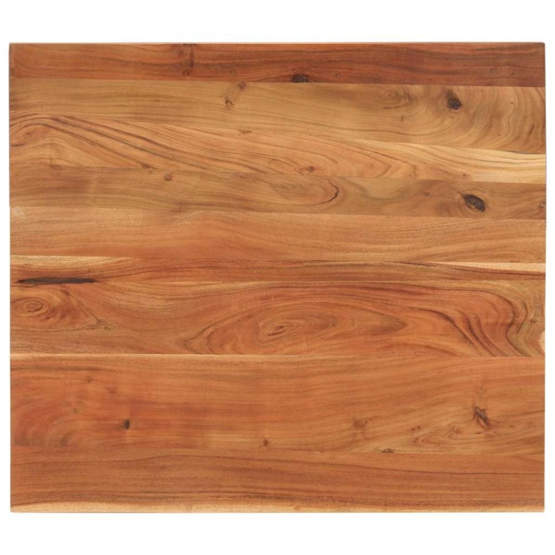 Dessus de table 90x80x2,5 cm rectangulaire bois massif d'acacia 560578560578