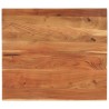 Dessus de table 90x80x2,5 cm rectangulaire bois massif d'acacia 560578560578