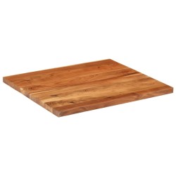 Dessus de table 90x80x2,5 cm rectangulaire bois massif d'acacia 560578560578