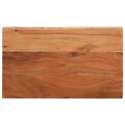 Dessus de table 50x20x3,8 cm rectangulaire bois massif d'acacia 560581560581