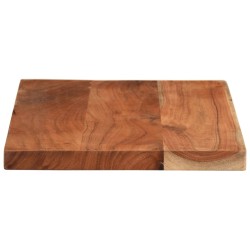 Dessus de table 50x20x3,8 cm rectangulaire bois massif d'acacia 560581560581