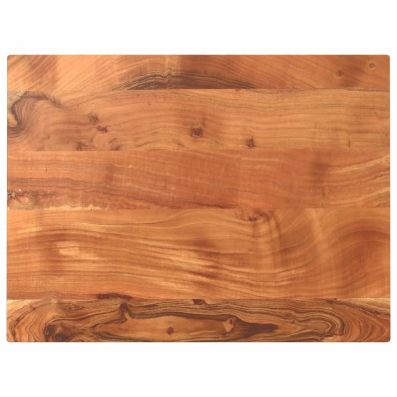 Dessus de table 90x70x3,8 cm rectangulaire bois massif d'acacia 560595560595