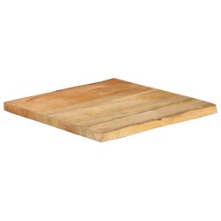 Dessus de table 40x40x2,5 cm bord vivant bois massif manguier 560611560611