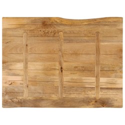 Dessus de table 90x80x3,8 cm bord vivant bois massif manguier 560612560612