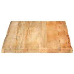 Dessus de table 70x60x3,8 cm bord vivant bois massif manguier 560615560615