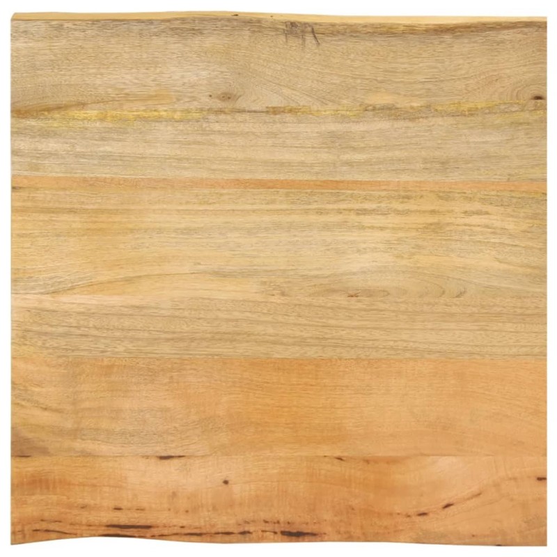 Dessus de table 60x60x2,5 cm bord vivant bois massif manguier 560628560628