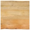 Dessus de table 60x60x2,5 cm bord vivant bois massif manguier 560628560628