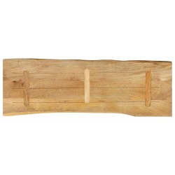 Dessus de table 120x40x3,8 cm bord vivant bois massif manguier 560631560631