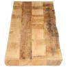Dessus de table bord vivant 160x40x2,5 cm bois de manguier brut 560634560634