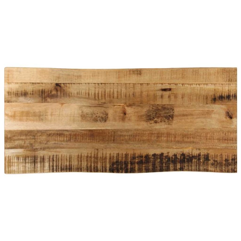 Dessus de table bord vivant 100x40x2,5 cm bois de manguier brut 560635560635