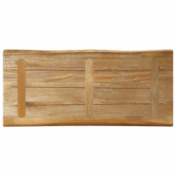 Dessus de table bord vivant 100x40x2,5 cm bois de manguier brut 560635560635