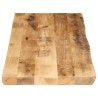 Dessus de table bord vivant 110x40x2,5 cm bois de manguier brut 560636560636