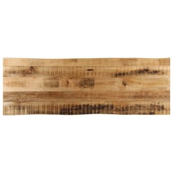 Dessus de table bord vivant 120x40x2,5 cm bois de manguier brut 560637560637