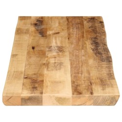 Dessus de table bord vivant 120x40x2,5 cm bois de manguier brut 560637560637