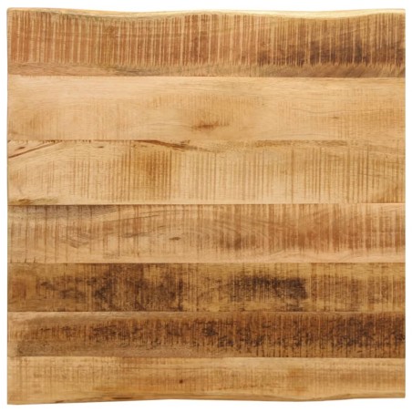 Dessus de table bord vivant 60x60x2,5 cm bois de manguier brut 560639560639