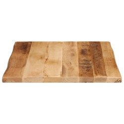 Dessus de table bord vivant 60x60x2,5 cm bois de manguier brut 560639560639