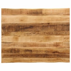 Dessus de table bord vivant 110x80x2,5 cm bois de manguier brut 560642560642