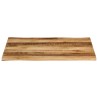 Dessus de table bord vivant 110x80x2,5 cm bois de manguier brut 560642560642