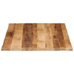Dessus de table bord vivant 110x80x2,5 cm bois de manguier brut 560642560642
