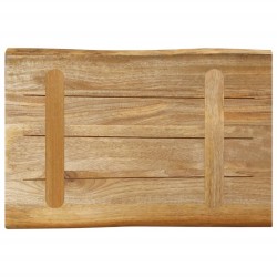 Dessus de table bord vivant 50x40x3,8 cm bois de manguier brut 560643560643