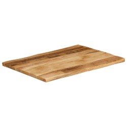 Dessus de table bord vivant 70x60x3,8 cm bois de manguier brut 560644560644