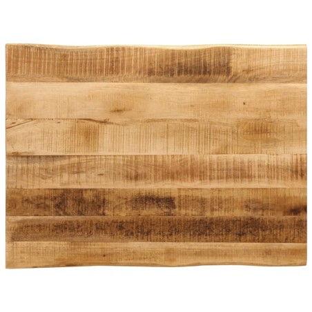 Dessus de table bord vivant 80x60x3,8 cm bois de manguier brut 560645560645