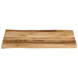 Dessus de table bord vivant 80x60x3,8 cm bois de manguier brut 560645560645