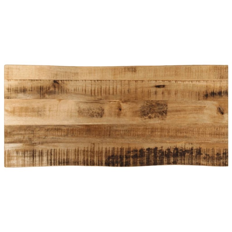 Dessus de table bord vivant 90x40x2,5 cm bois de manguier brut 560646560646