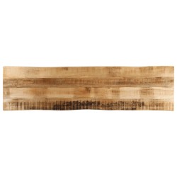 Dessus de table bord vivant 180x40x2,5 cm bois de manguier brut 560647560647