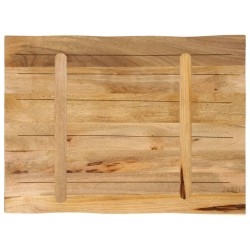 Dessus de table bord vivant 70x60x2,5 cm bois de manguier brut 560648560648