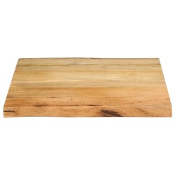 Dessus de table 80x80x3,8 cm bord vivant bois massif manguier 560649560649