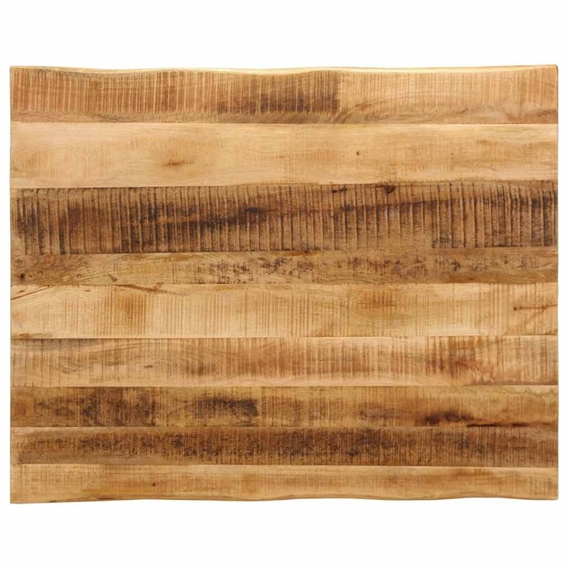 Dessus de table bord vivant 100x80x3,8 cm bois de manguier brut 560650560650
