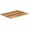 Dessus de table bord vivant 100x80x3,8 cm bois de manguier brut 560650560650