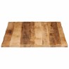 Dessus de table bord vivant 100x80x3,8 cm bois de manguier brut 560650560650