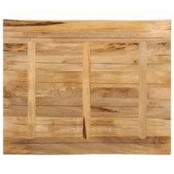 Dessus de table bord vivant 100x80x3,8 cm bois de manguier brut 560650560650