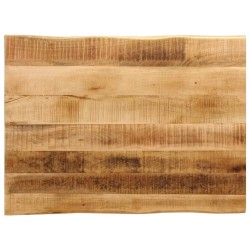 Dessus de table bord vivant 90x60x2,5 cm bois de manguier brut 560652560652