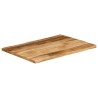 Dessus de table bord vivant 90x60x2,5 cm bois de manguier brut 560652560652