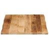 Dessus de table bord vivant 90x60x2,5 cm bois de manguier brut 560652560652